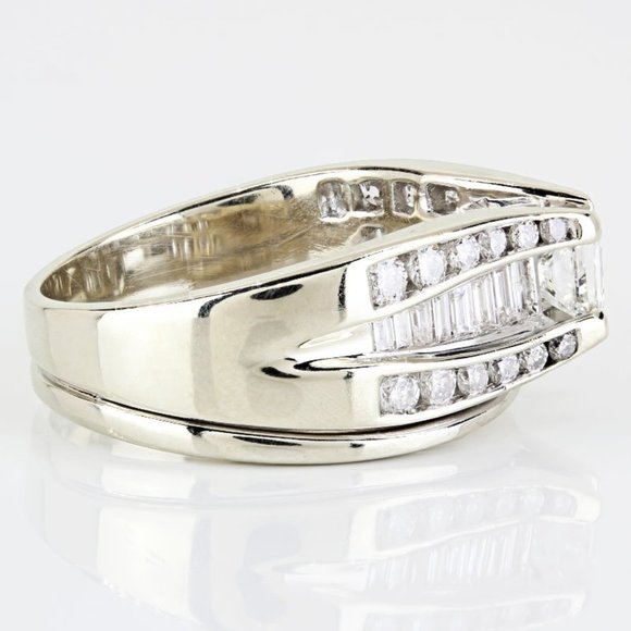 14K Yellow Gold Multi-Cut Diamond Cocktail / Anniversary Band - Image 4