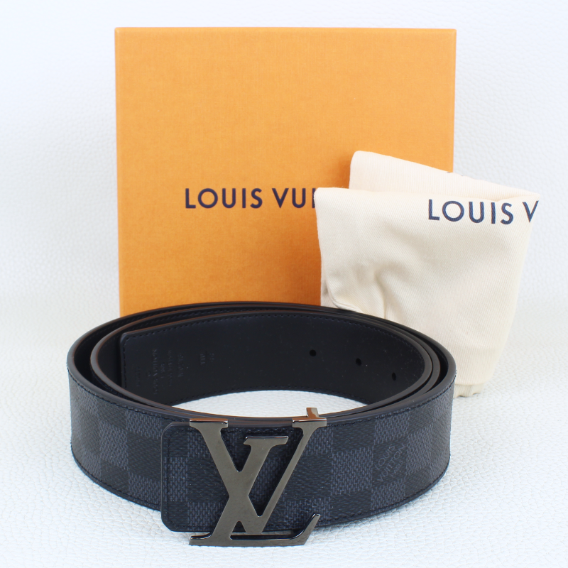 Louis Vuitton LV Initiales Black Belt Size 44"/110cm - Image 5