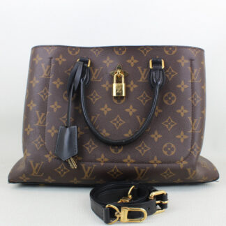 Louis Vuitton Monogram Flower Tote Black