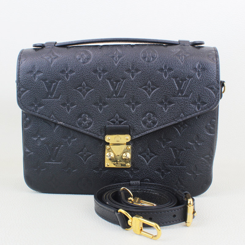 Louis Vuitton Pochette Metis Black Empreinte