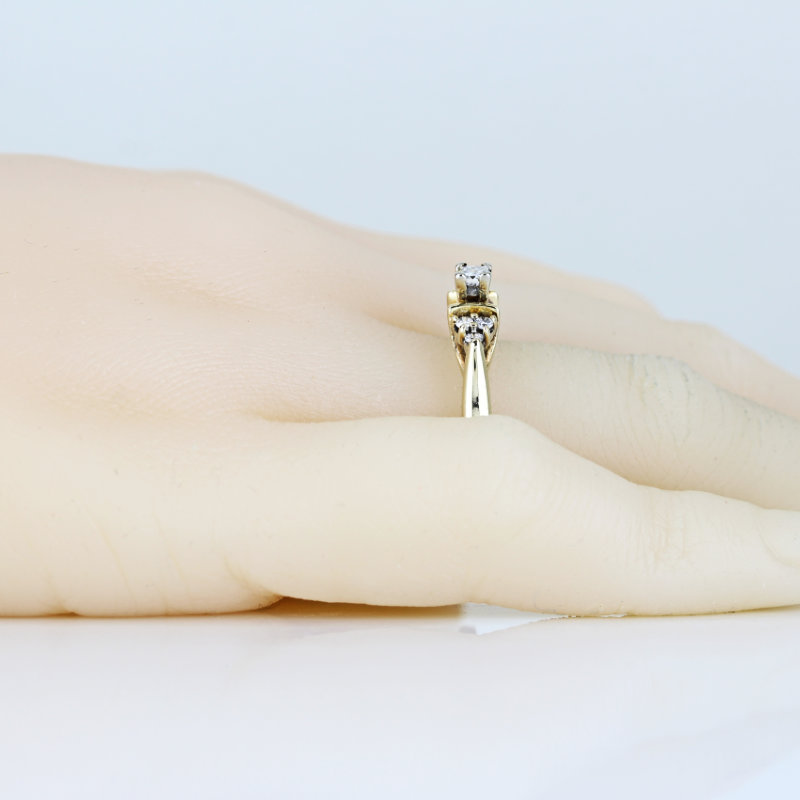 14k Yellow Gold Princess Diamond Engagement Ring by Leer Gem Ltd. - Image 7