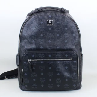 MCM Visetos Large Stark Backpack Black