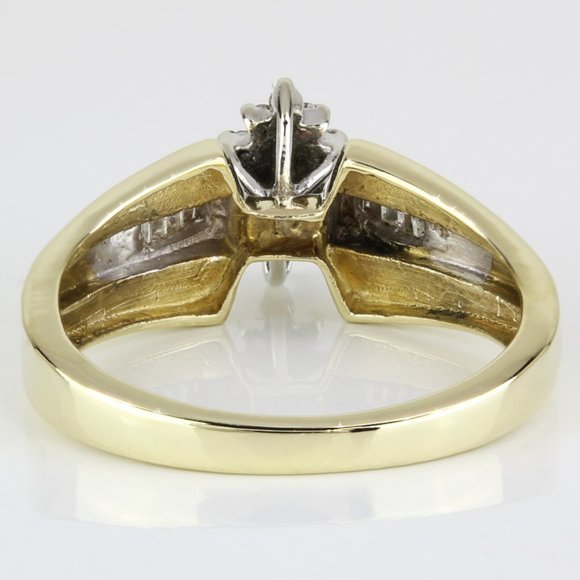10K Yellow Gold Diamond Cluster Ring by Renaissance Jewelry - Image 3