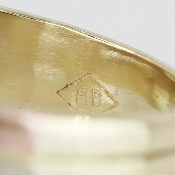 14k Tri-Color Gold Wide Multiband Cubic Zirconia CZ Ring - Image 6