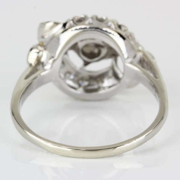 Vintage 14k Gold Diamond Cocktail Ring - Image 4