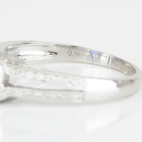 Platinum Ceylon Sapphire & Diamond Ring - Image 6