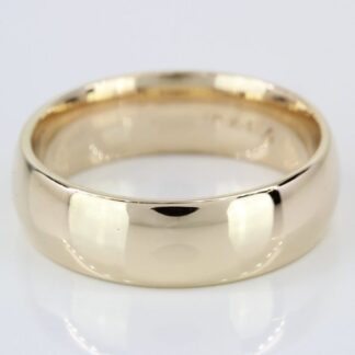 10K Yellow Gold Men's Comfort-Fit Wedding Band Ring by Frederick Goldman