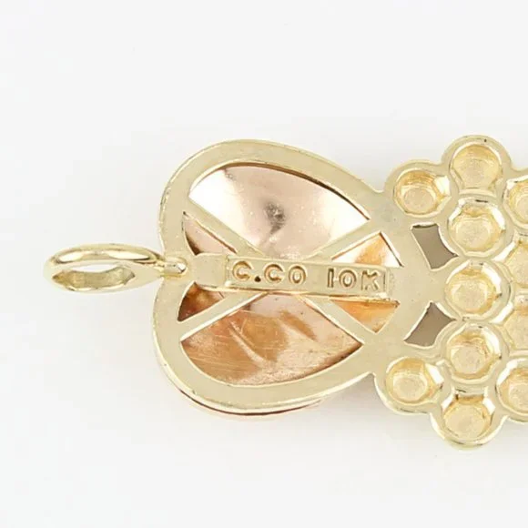 10K Two-Tone Black Hills Gold Hearts & Grapes Bracelet - Image 4