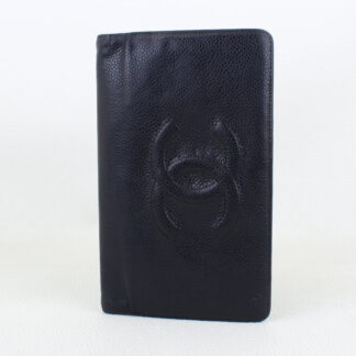 Chanel Caviar CC Bifold Long Wallet W/ Serial Card