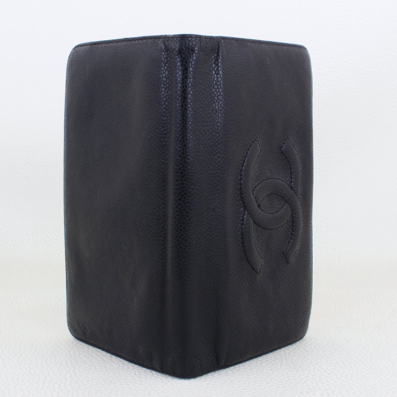 Chanel Caviar CC Bifold Long Wallet W/ Serial Card - Image 4