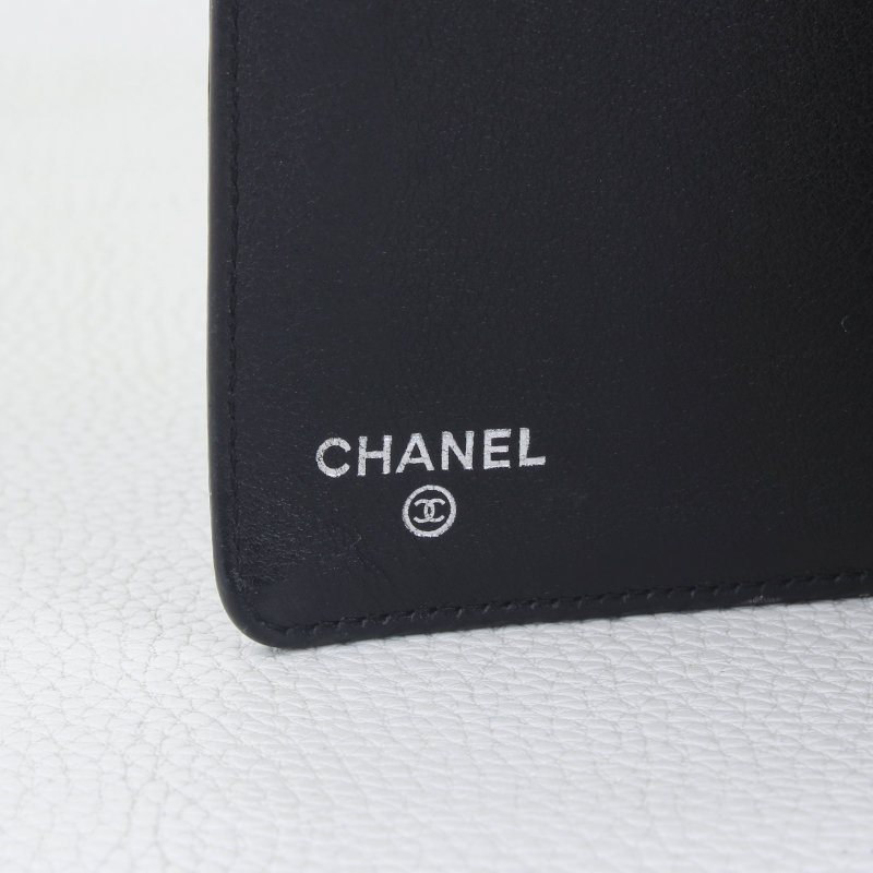 Chanel Caviar CC Bifold Long Wallet W/ Serial Card - Image 5