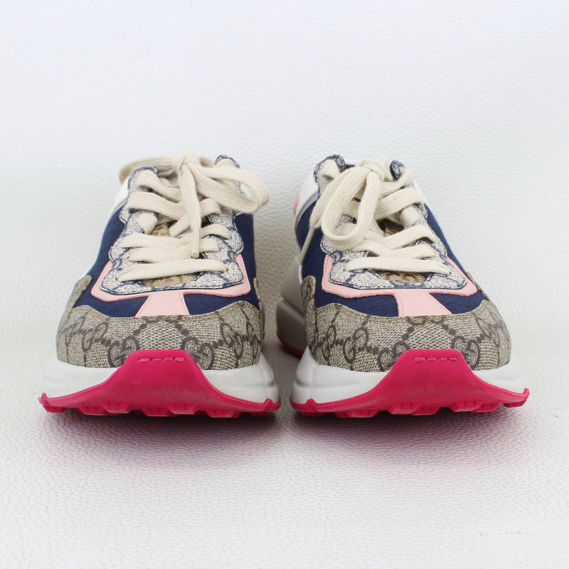 Gucci GG Supreme Mixed Monogram Rhyton Sneakers. Size 37/7.5U.S - Image 5