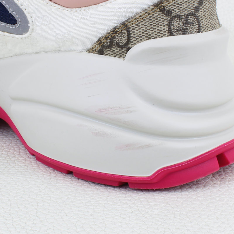 Gucci GG Supreme Mixed Monogram Rhyton Sneakers. Size 37/7.5U.S - Image 7