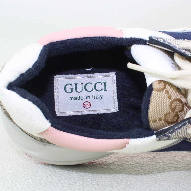 Gucci GG Supreme Mixed Monogram Rhyton Sneakers. Size 37/7.5U.S - Image 8