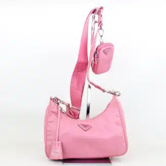 Prada Nylon Re-Edition 2025 Shoulder Bag-Begonia