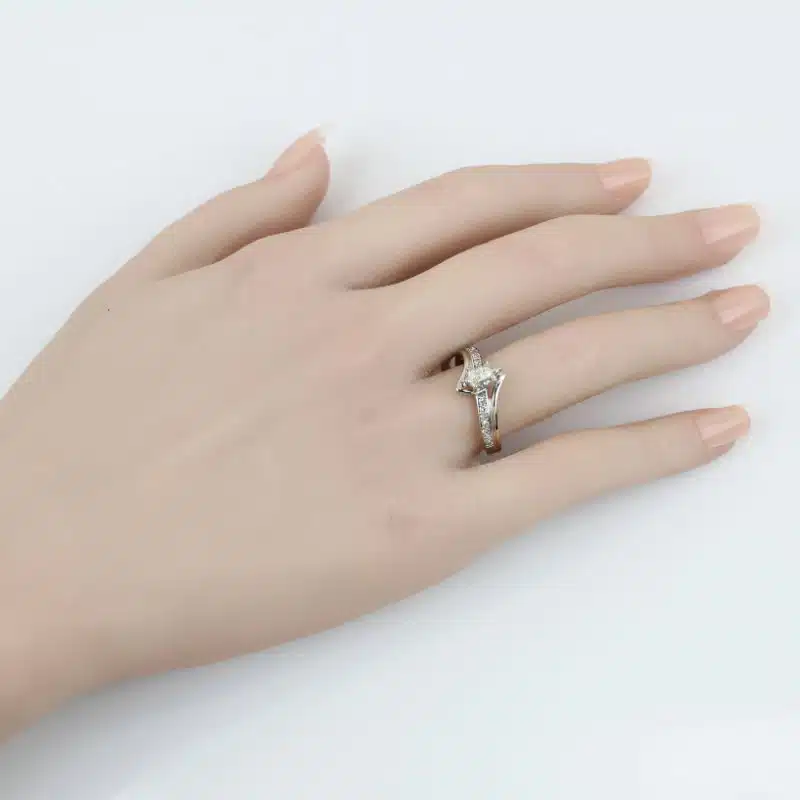 1980s Vintage Marquise Bridal Engagement Ring 14K Yellow Gold Anniversary Gift - Image 7