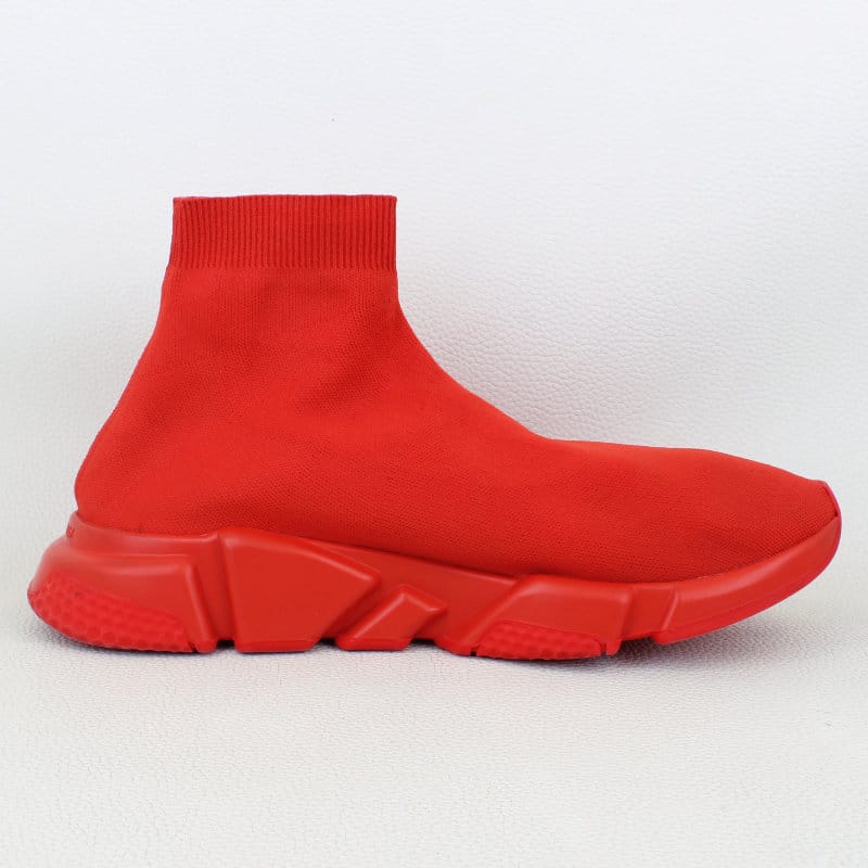 Balenciaga Speed Trainers 2.0 Knit High Top Red-Size 46EU/13US - Image 8