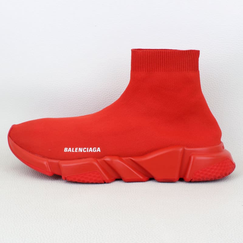 Balenciaga Speed Trainers 2.0 Knit High Top Red-Size 46EU/13US - Image 7