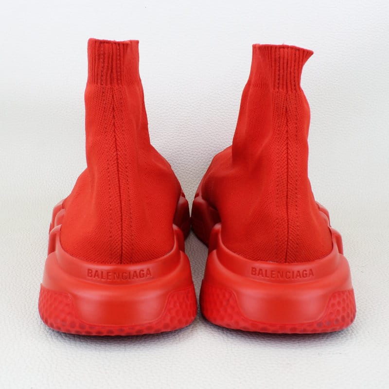 Balenciaga Speed Trainers 2.0 Knit High Top Red-Size 46EU/13US - Image 5