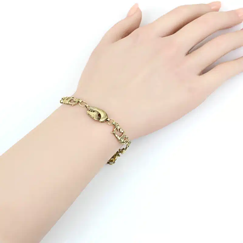 Vintage 10K Gold Noah’s Ark Animal Bracelet Tiger Giraffe Lion Elephant Zebra - Image 7