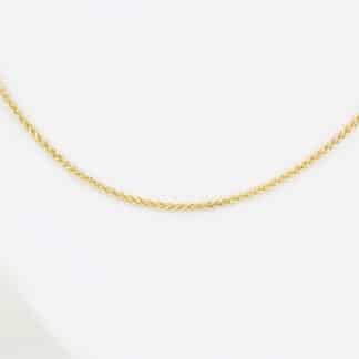Vintage Tagliamonte 18k Yellow Gold Braided Link Chain Necklace Italian Designer