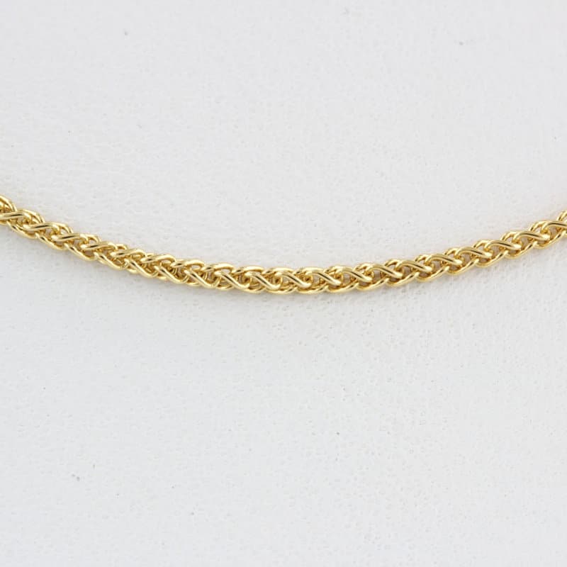 Vintage Tagliamonte 18k Yellow Gold Braided Link Chain Necklace Italian Designer - Image 3