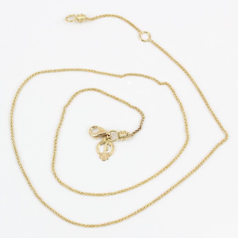 Vintage Tagliamonte 18k Yellow Gold Braided Link Chain Necklace Italian Designer - Image 6