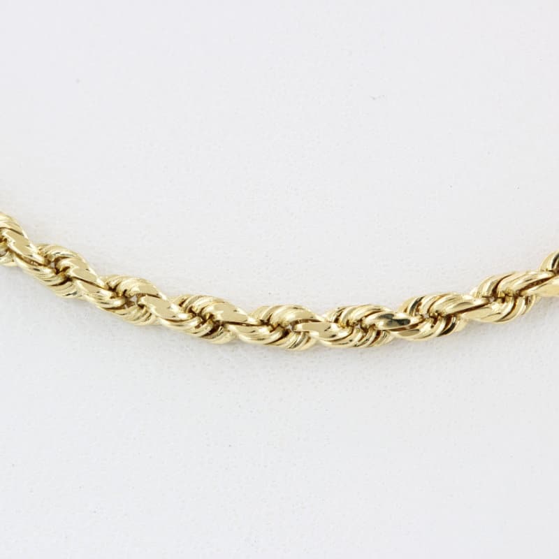 14k Gold Rope Chain Necklace 18 Inch 2mm Men's Women's Real Classic Gift Jewelry - Image 2