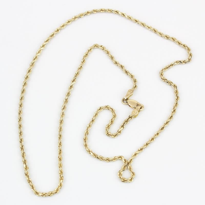 14k Gold Rope Chain Necklace 18 Inch 2mm Men's Women's Real Classic Gift Jewelry - Image 6