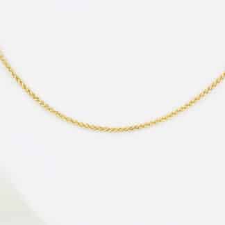 Vintage Tagliamonte 18k Yellow Gold Braided Link Chain Necklace Italian Designer