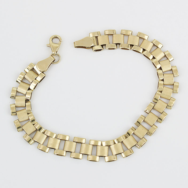 10K Yellow Gold Rolex Link Watch Style Bracelet
